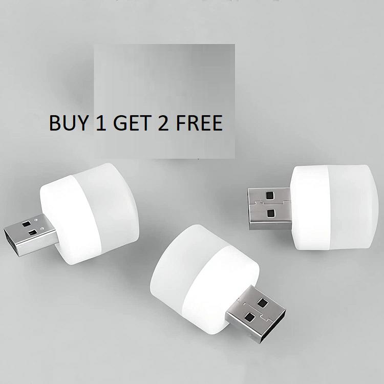 USB Night Lights LED Plug in White (Buy 1 Get 2 Free)