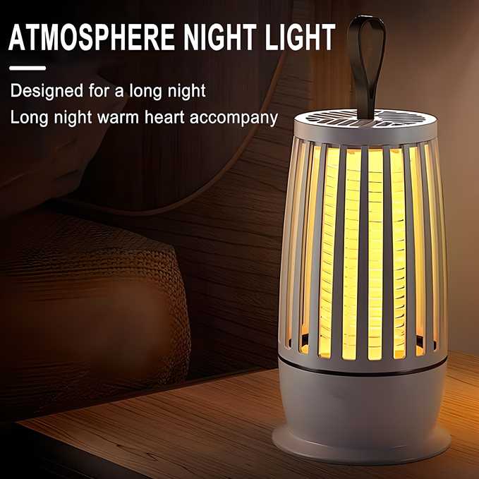 LED Mosquito Killer & Night Lamp - Electronic Bug Zapper Flies Catcher Eco Friendly