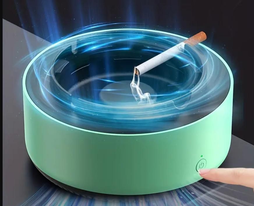 Exhaust Ashtray - Air Purifier with Filter / Indoor outdoors Smokeless Fresh Air Ashtray