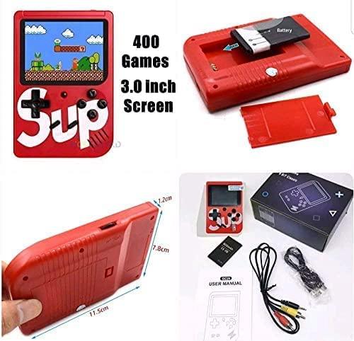 400 in 1 Video Games Portable Console, Led Screen and USB Rechargeable, Handheld Console, Classic Retro Game Box Toy for Kids Boys & Girls (Multi Color ,1 pcs)