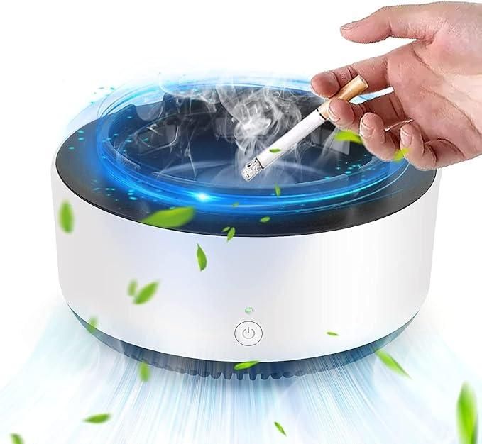 Exhaust Ashtray - Air Purifier with Filter / Indoor outdoors Smokeless Fresh Air Ashtray