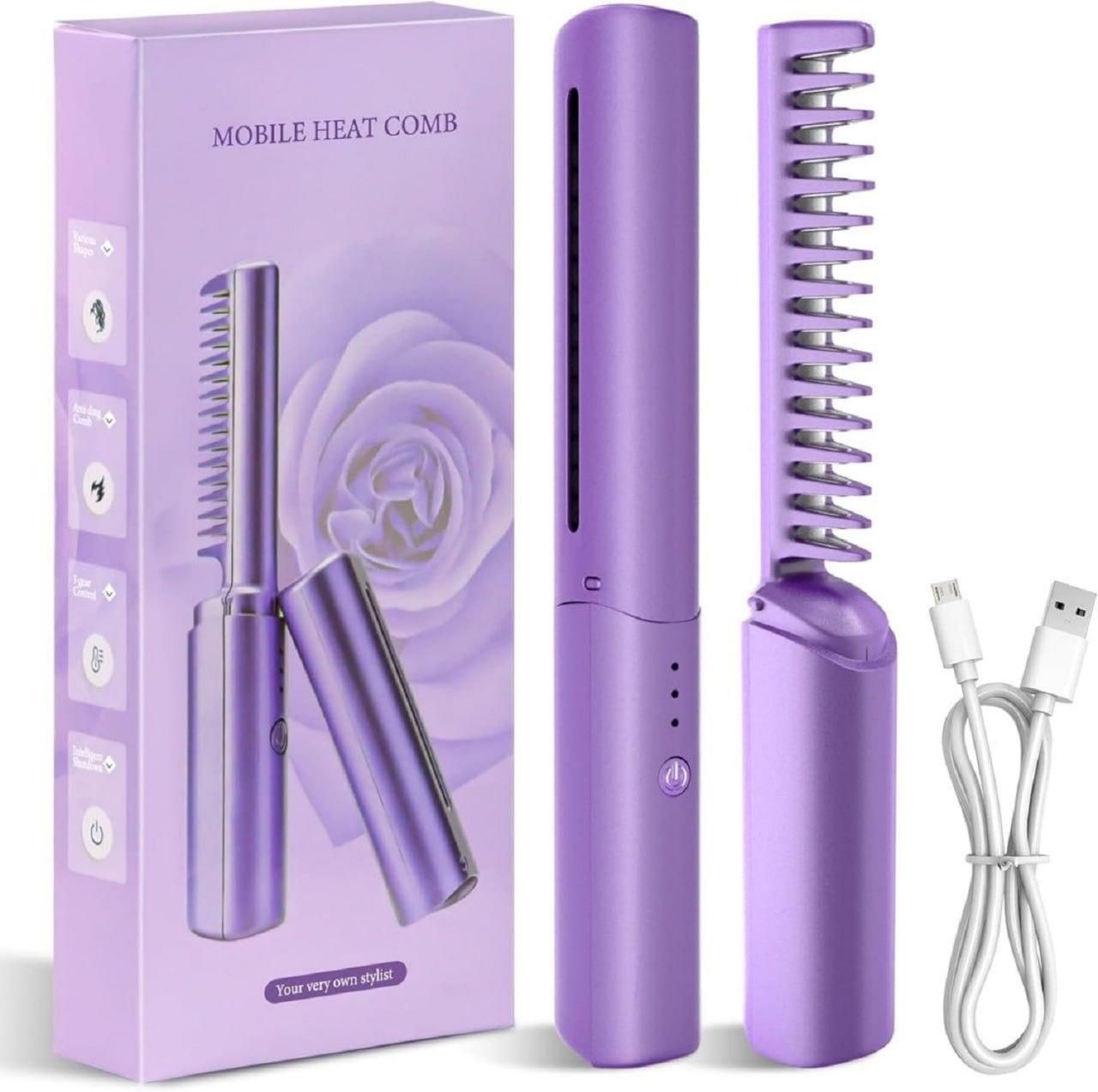 Portable Mini Hair Straightener Comb