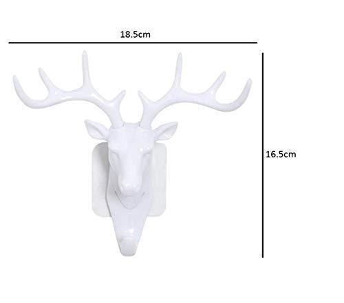 Hanging Hooks - Self Adhesive Deer Head Hanging Hook (Pack of 1)