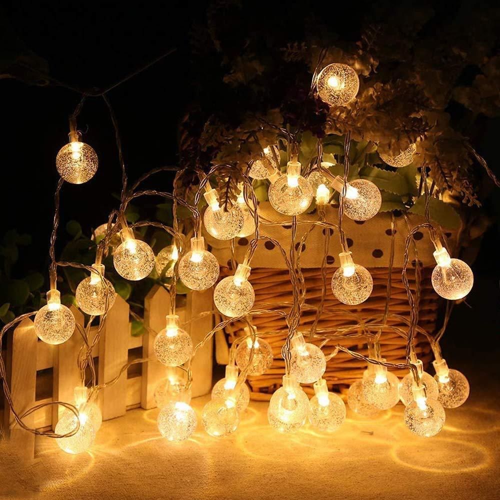 New 16 LED Crystal Balls String Light - Durable and Elegant