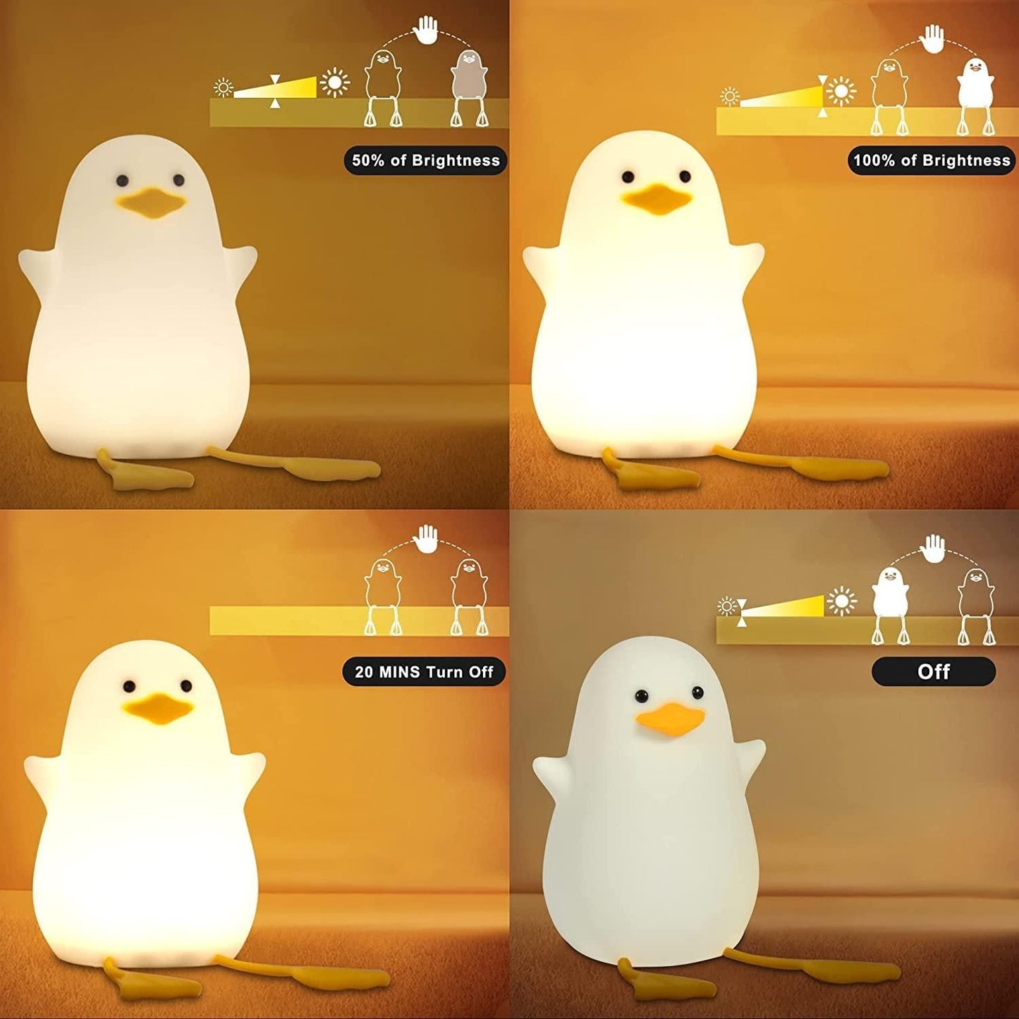 Duck Light Night Lamp (Touch Sensor)