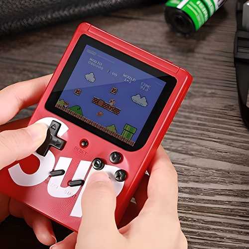 400 in 1 Video Games Portable Console, Led Screen and USB Rechargeable, Handheld Console, Classic Retro Game Box Toy for Kids Boys & Girls (Multi Color ,1 pcs)