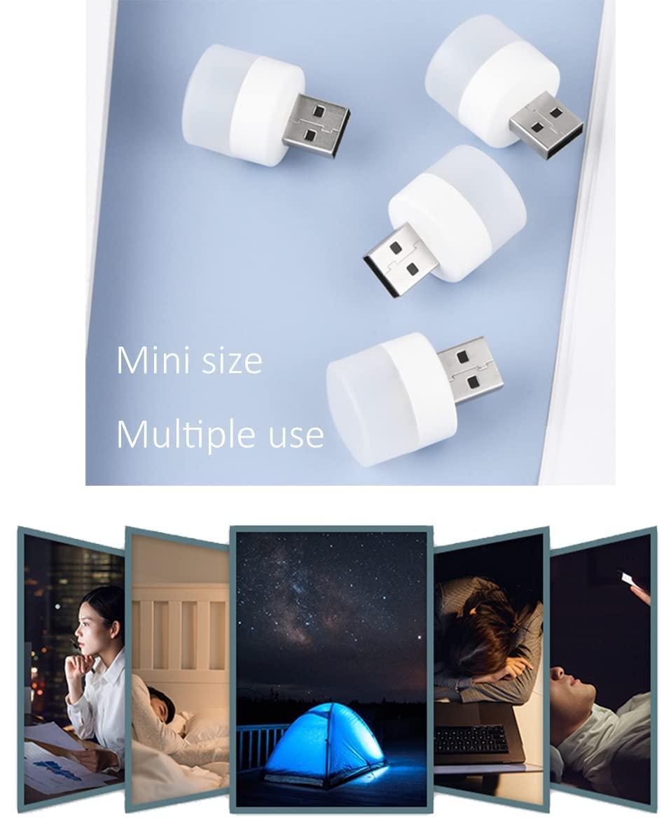 USB Night Lights LED Plug in White (Buy 1 Get 2 Free)