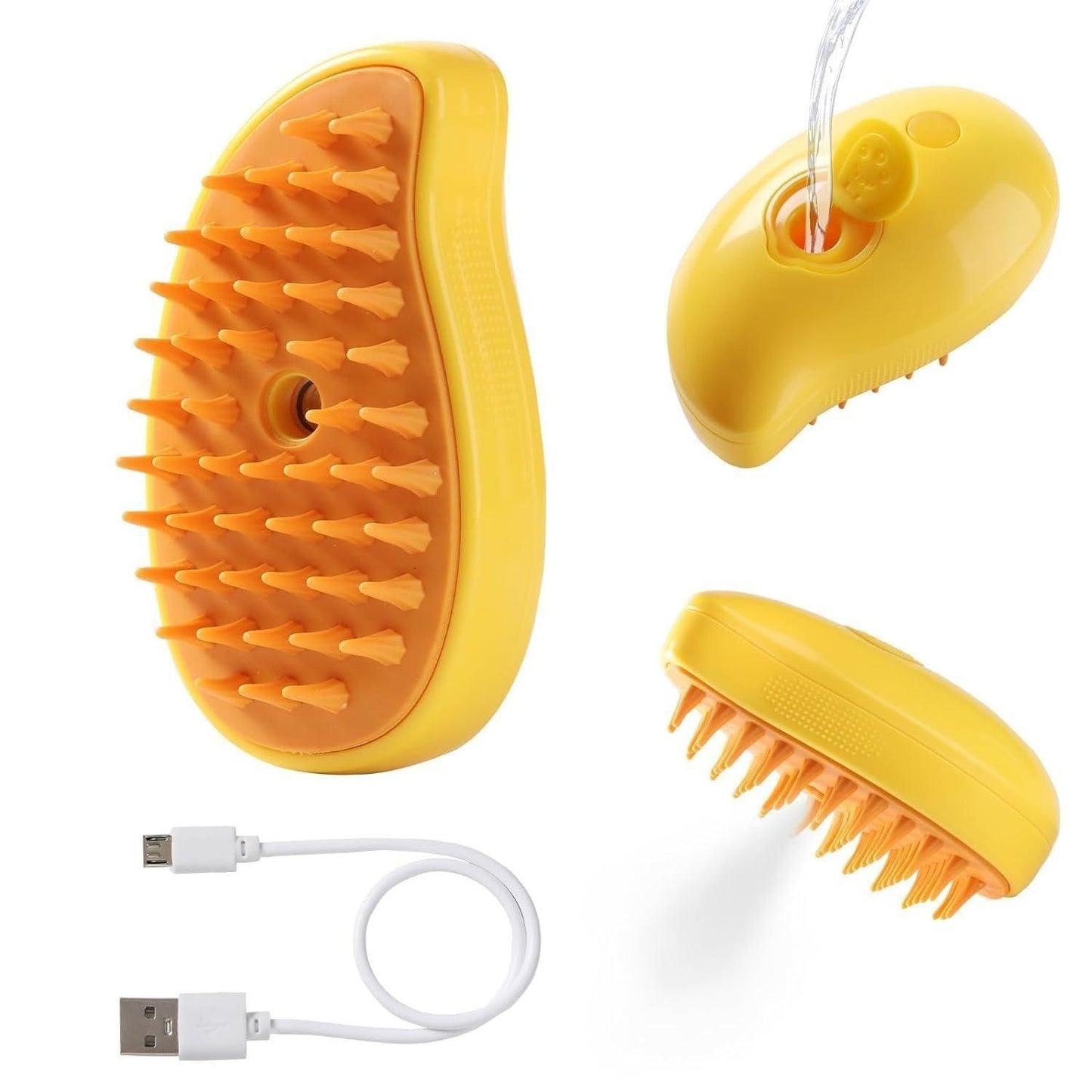 New Viral Steaming Pet Brush. Soothing Steam Massager for Cats & Dogs.