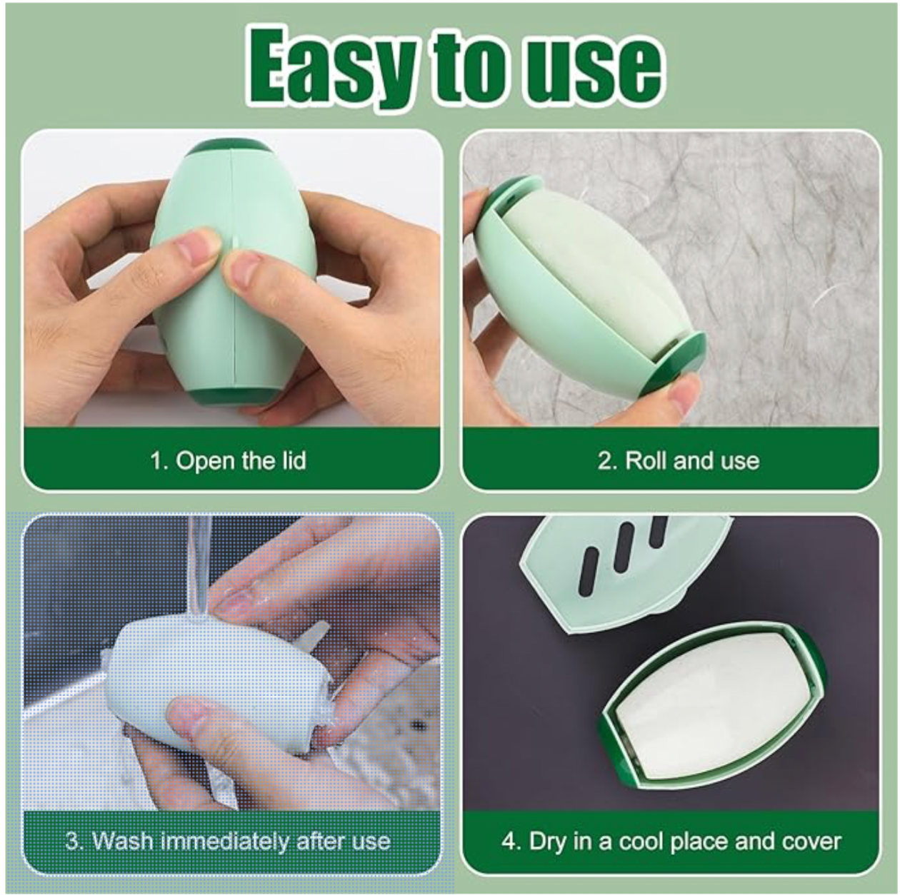 SuperSticky - The Portable Silicone Lint Roller (Lifetime Usage)