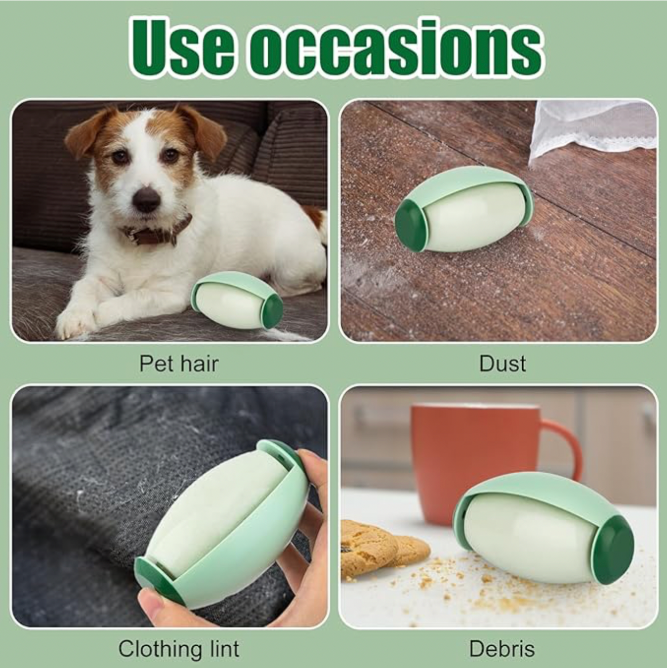 SuperSticky - The Portable Silicone Lint Roller (Lifetime Usage)