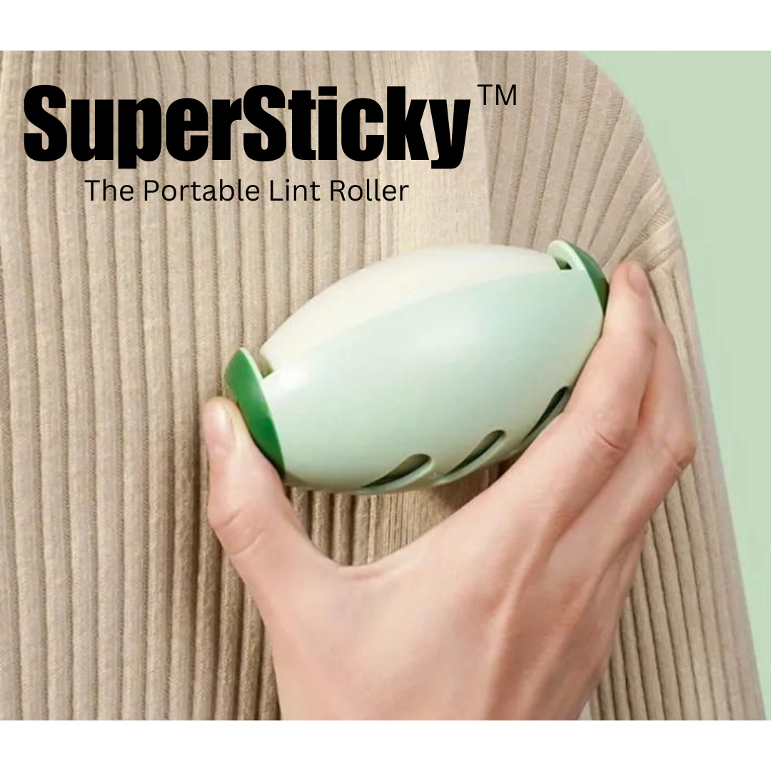 SuperSticky - The Portable Silicone Lint Roller (Lifetime Usage)